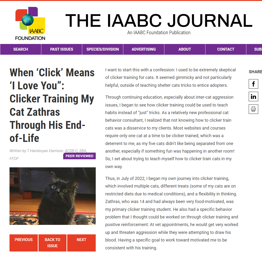 IAABC Foundation article screenshot